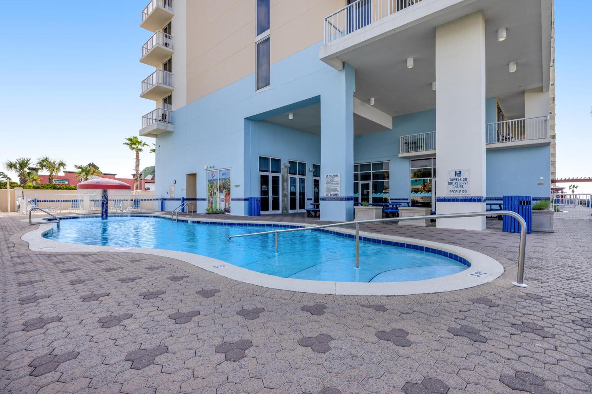 Parking Fee Included-Majestic 1-1606! Gulf Front 1Bedroom, Pool,Hot Tubs,Tennis Panama City Beach Dış mekan fotoğraf