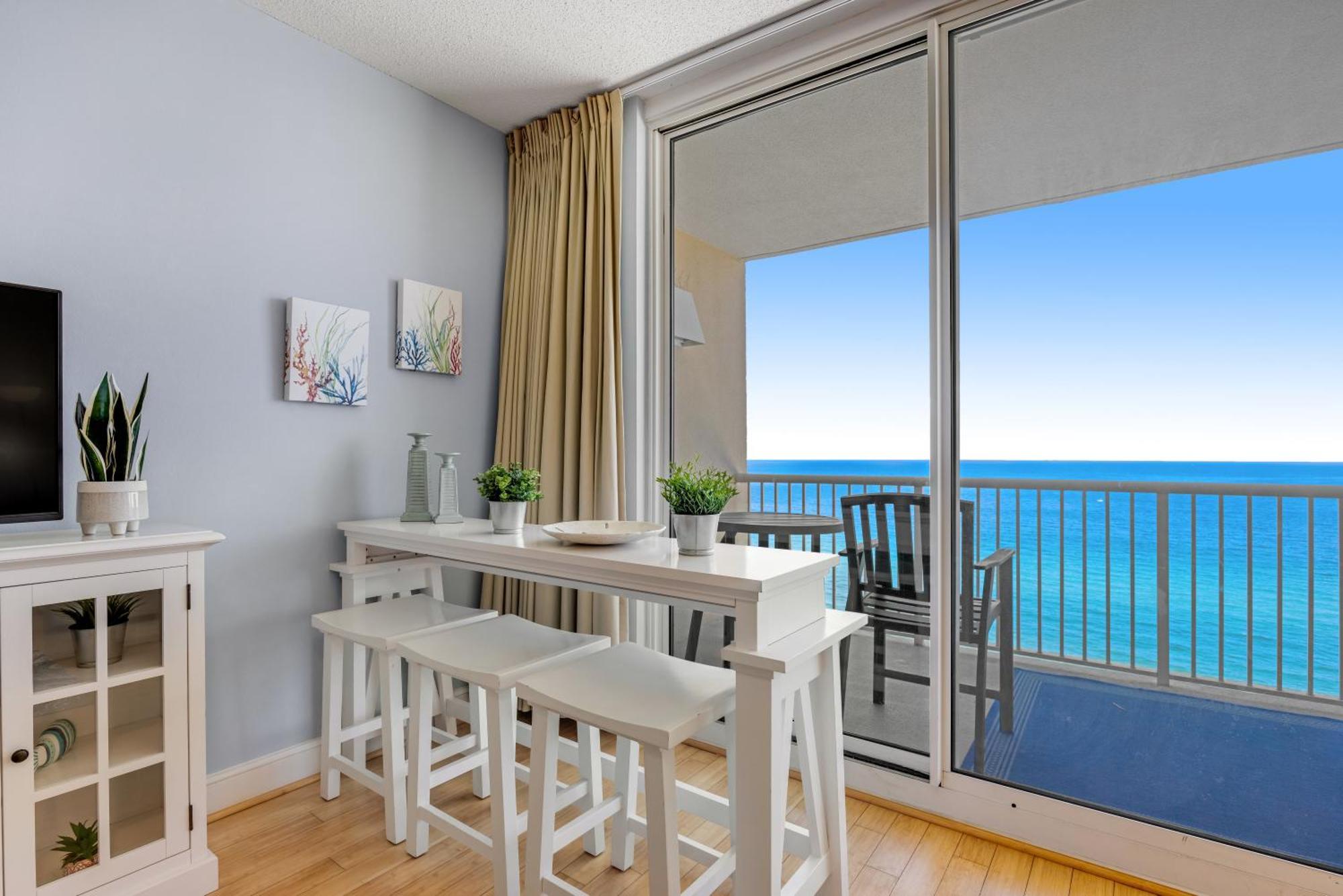 Parking Fee Included-Majestic 1-1606! Gulf Front 1Bedroom, Pool,Hot Tubs,Tennis Panama City Beach Dış mekan fotoğraf