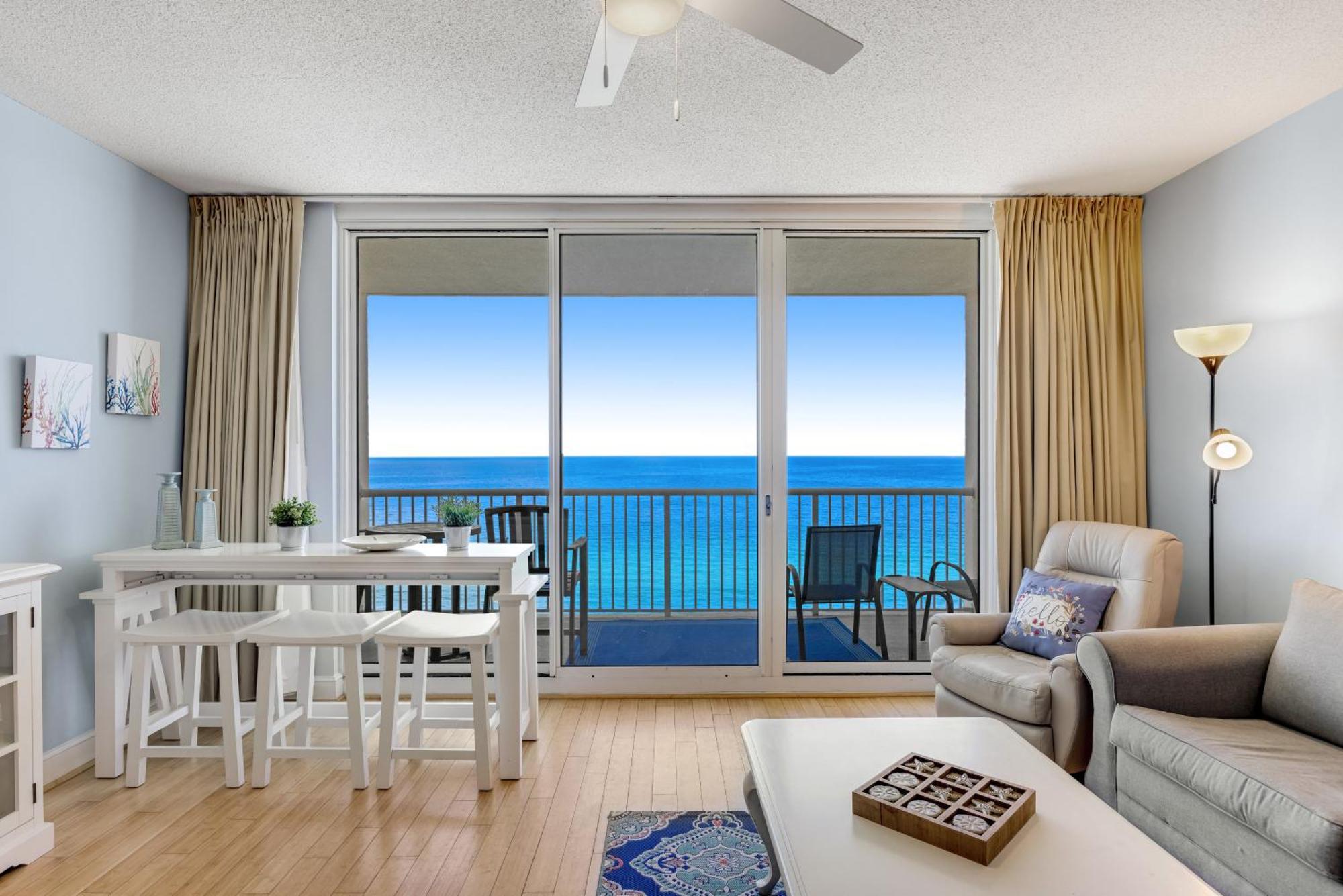 Parking Fee Included-Majestic 1-1606! Gulf Front 1Bedroom, Pool,Hot Tubs,Tennis Panama City Beach Dış mekan fotoğraf